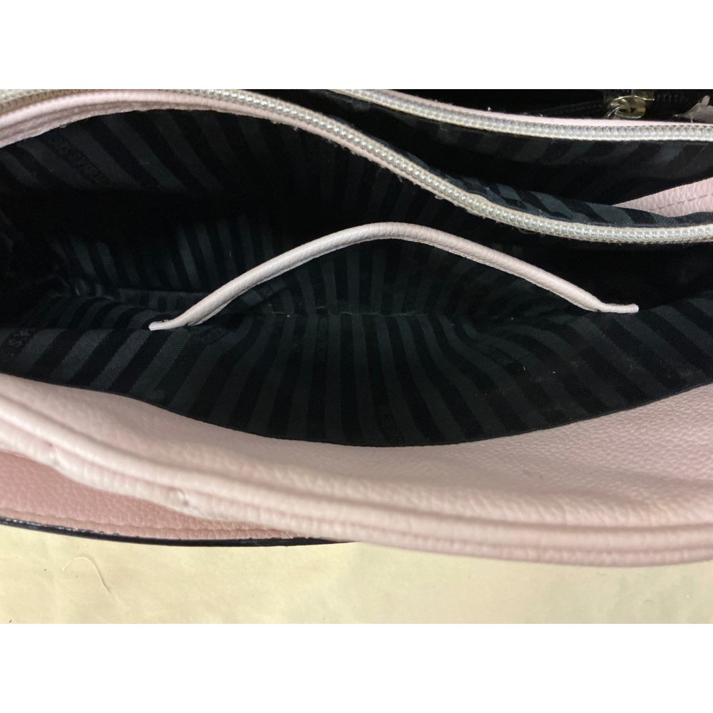 Victorias Secret Pink Quilted Chevron Shoulder Bag Gold Chain Tote - Picture 7 of 11
